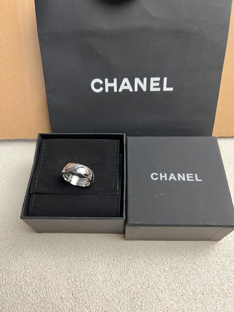 VIPシャネル CHANEL リング ジオメトリックカット US8号 T56 - メルカリ