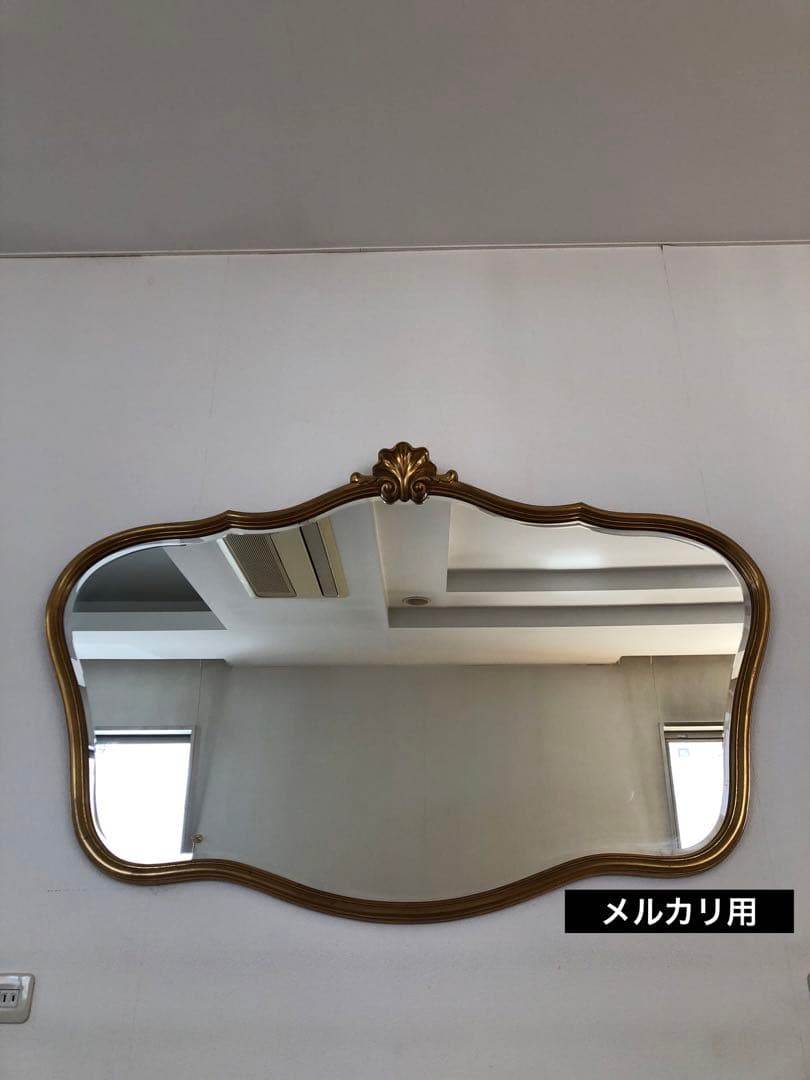 ス*イ様 ベルギー製 ビンテージ ウォールミラー ゴールド 金彩