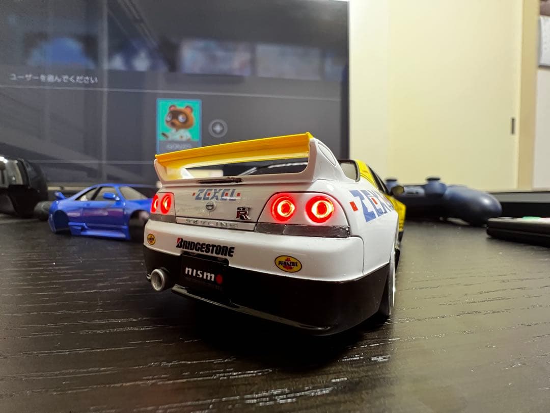 ミニッツ　R33 ニスモ　フルLED フルエアロ　写真追加 Mini-Z】New スカイライン GT-Rニスモ(R33)を旧と比較してみた - てぃ