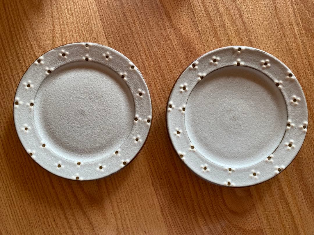 葛西国太郎　デイジー　6寸皿　2枚組 葛西国太郎 HANI DAISY 6寸皿