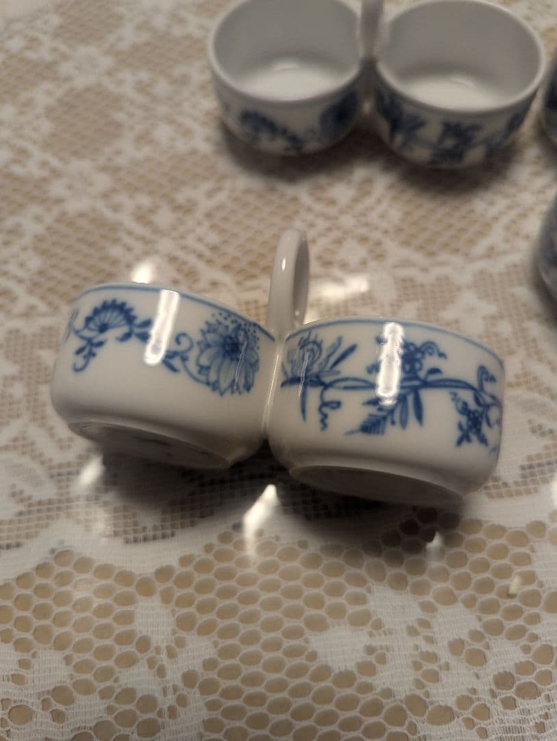 マイセン Meissen ブルーオニオン ソルトセラー 塩 薬味入れ 4個セット