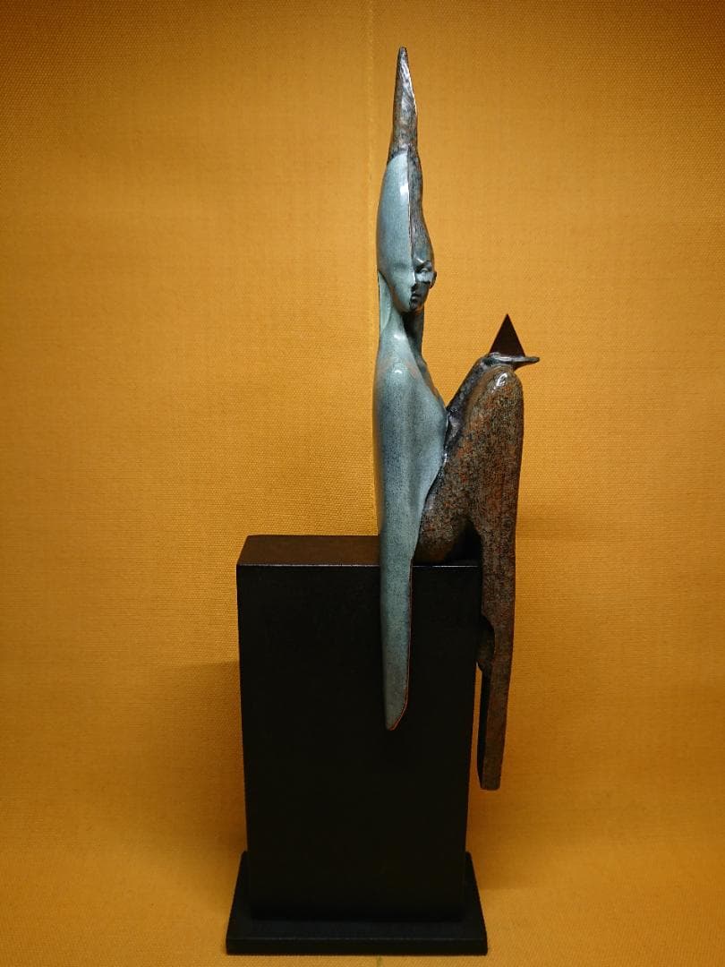 美品】ブロンズ像 アート 銅像 西洋美術 置物 工芸品 美術品 A2871
