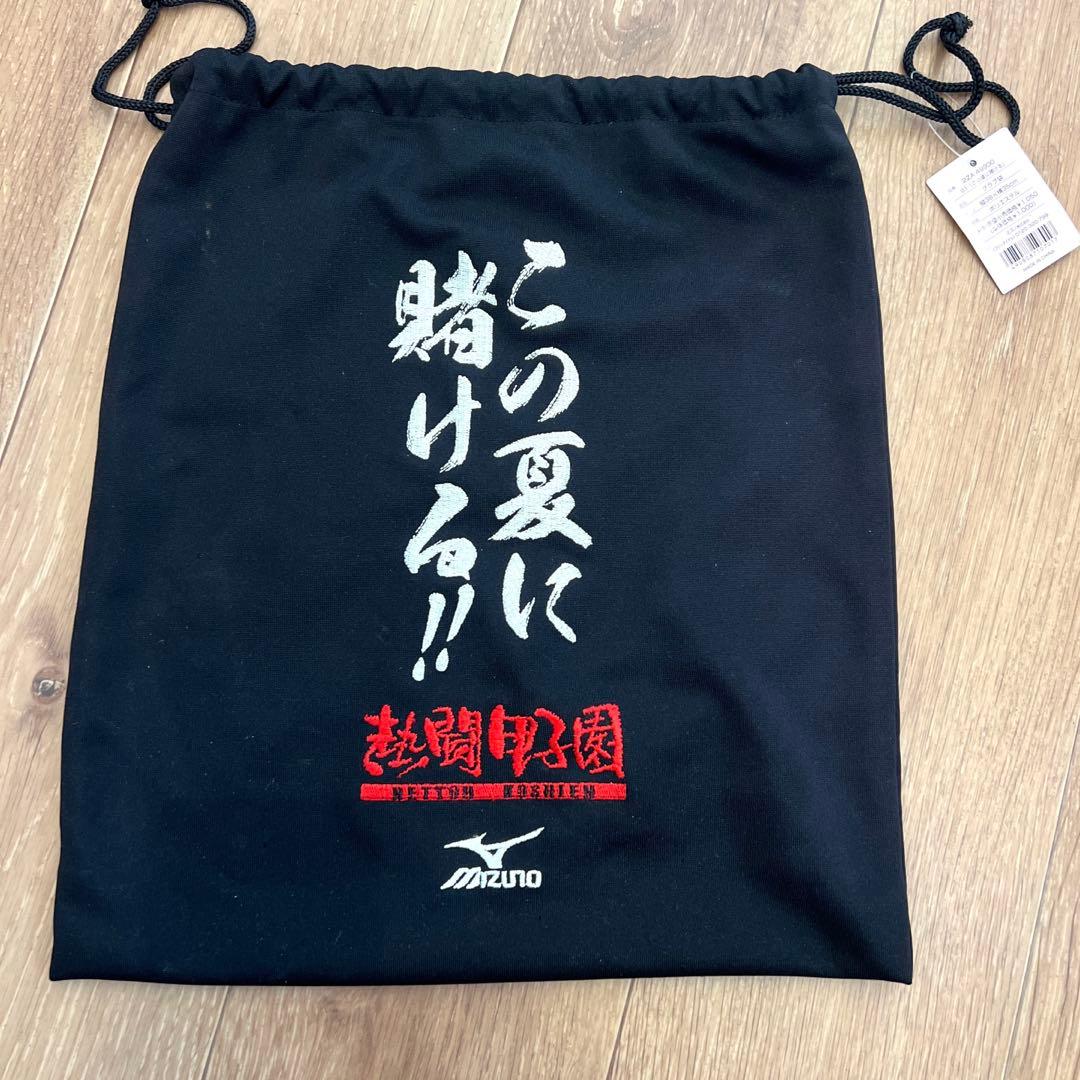 ☆未使用☆ミズノ✕熱闘甲子園コラボ 刺繍入り巾着袋 スパイク袋