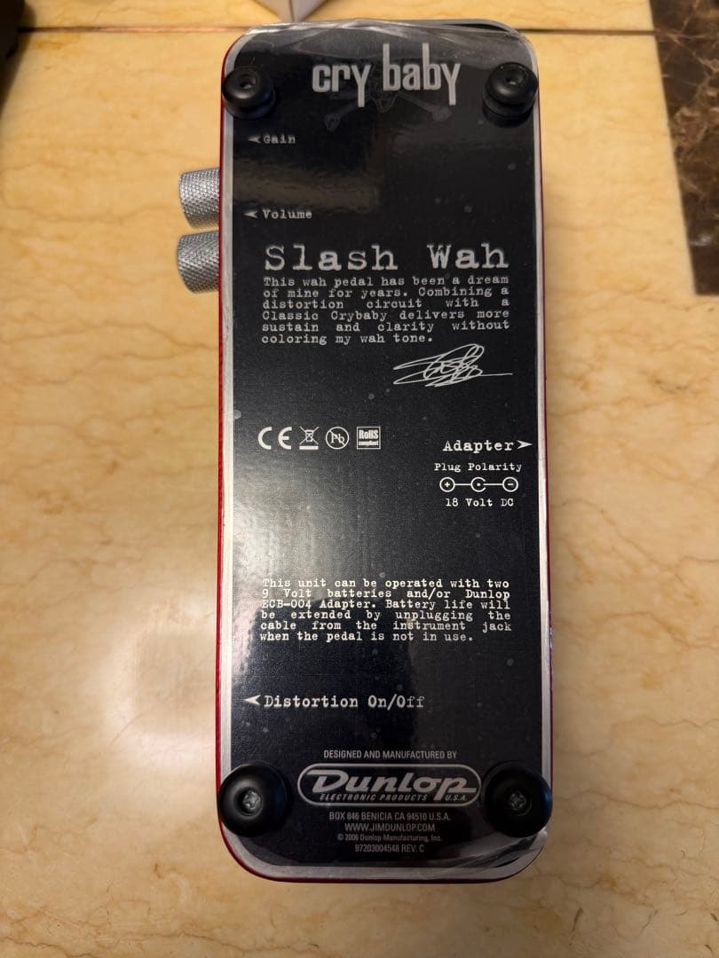Jim Dunlop CryBabySlash sw95ジャンク品 箱無し - メルカリ
