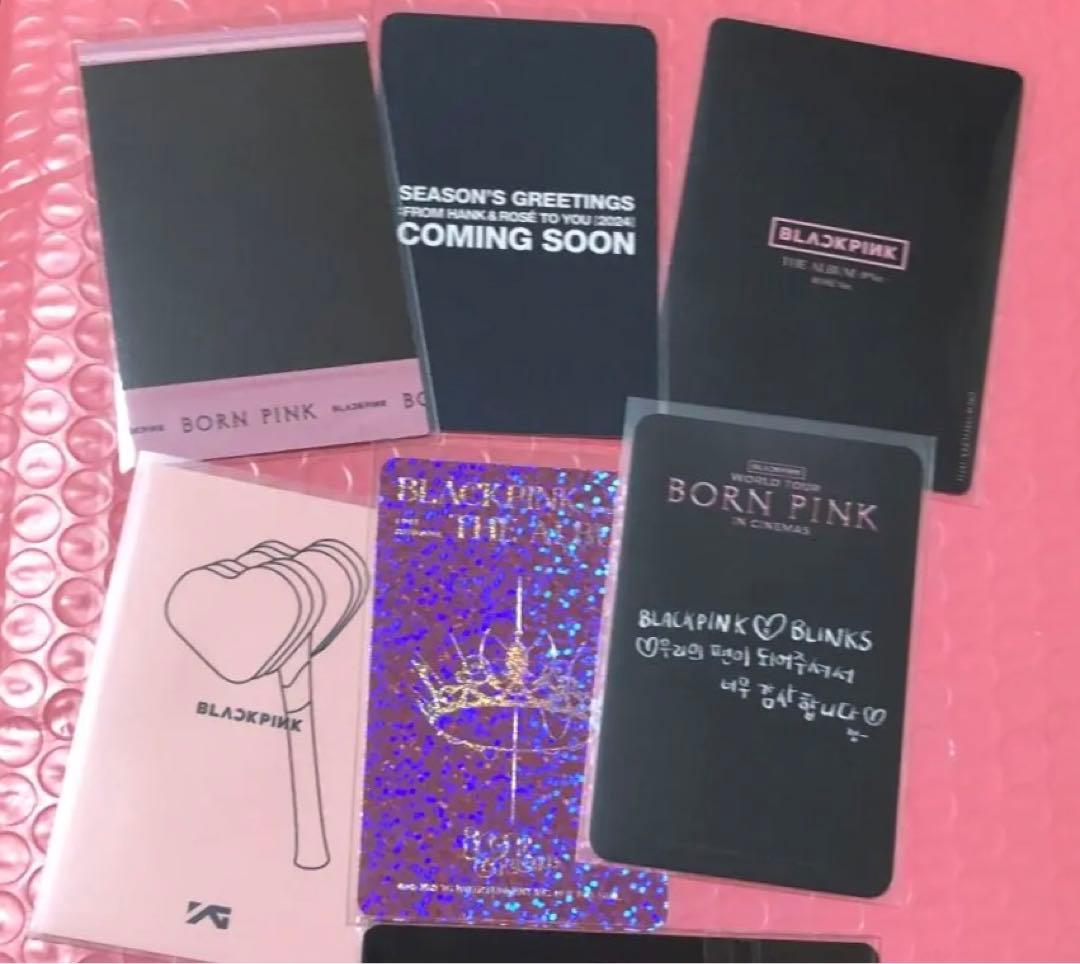 blackpink the album jp シーグリ ペンライト ロゼ トレカ - メルカリ