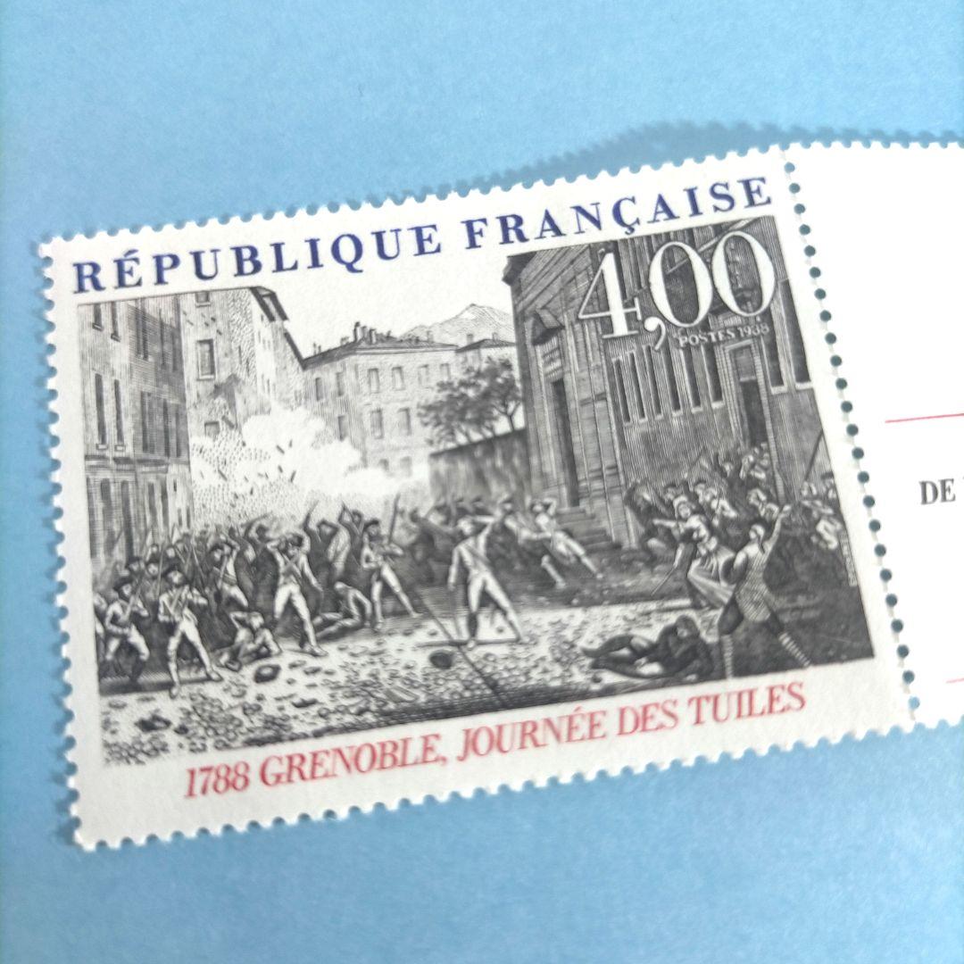 2670 外国切手 フランス 1988年 フランス大革命200年記念 凹版 連刷