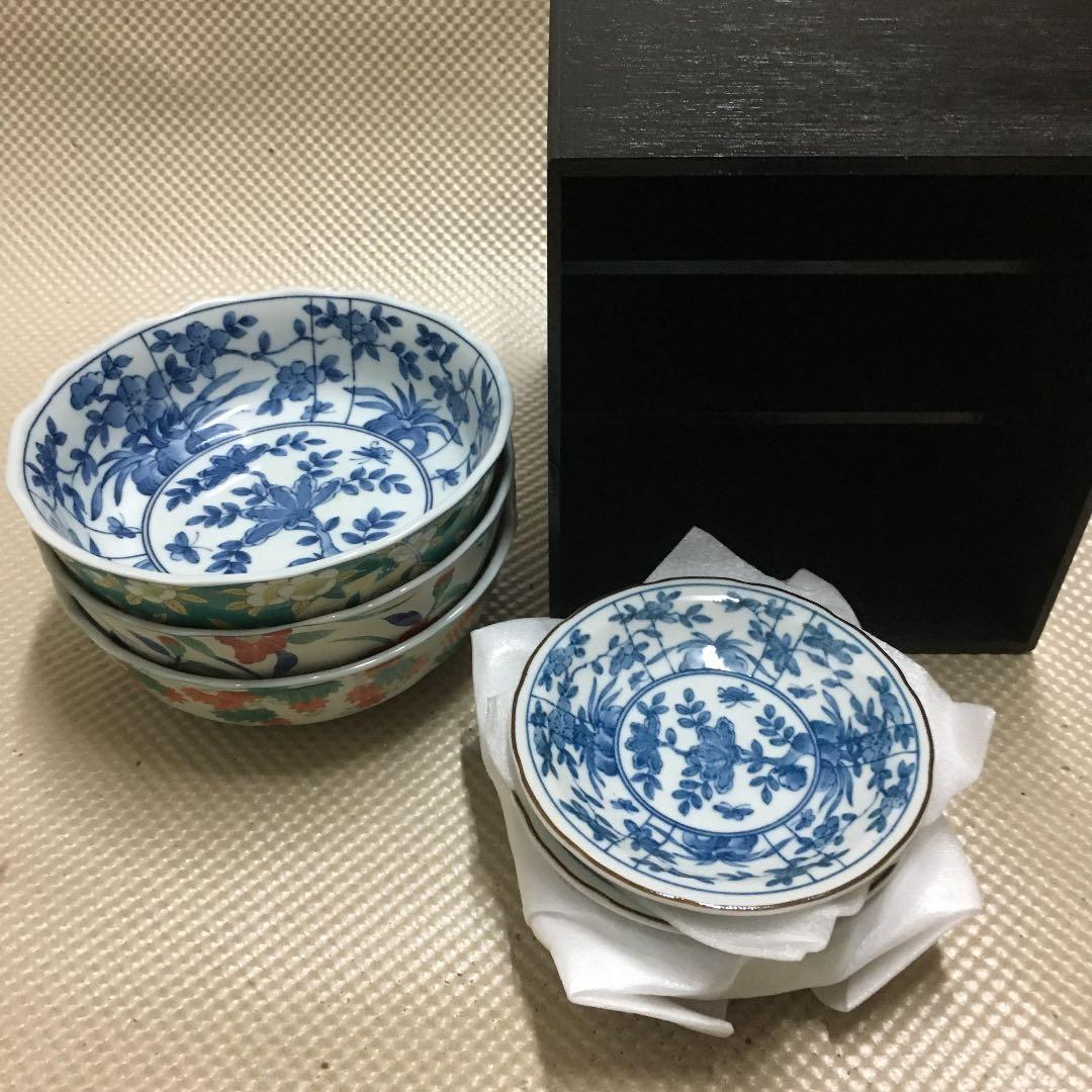 0652　盛鉢3客 小皿5客 菜箸1 セラミック藍 楽天市場】美濃焼 組盛鉢 花水彩 | 岐阜県 多治見市 セラミック藍 工芸