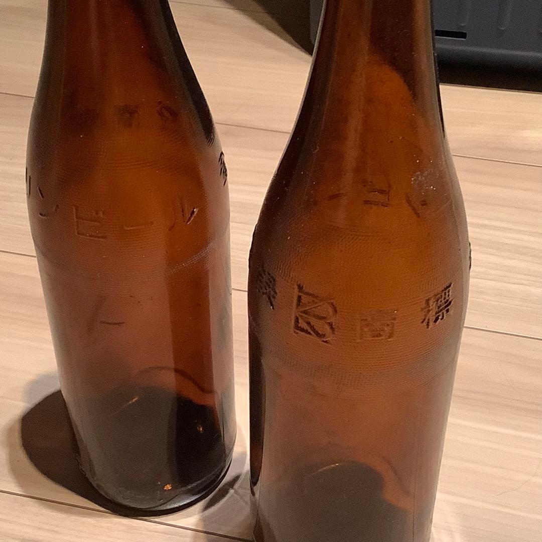 昭和 キリンビール アンティーク瓶 2本セット - メルカリ