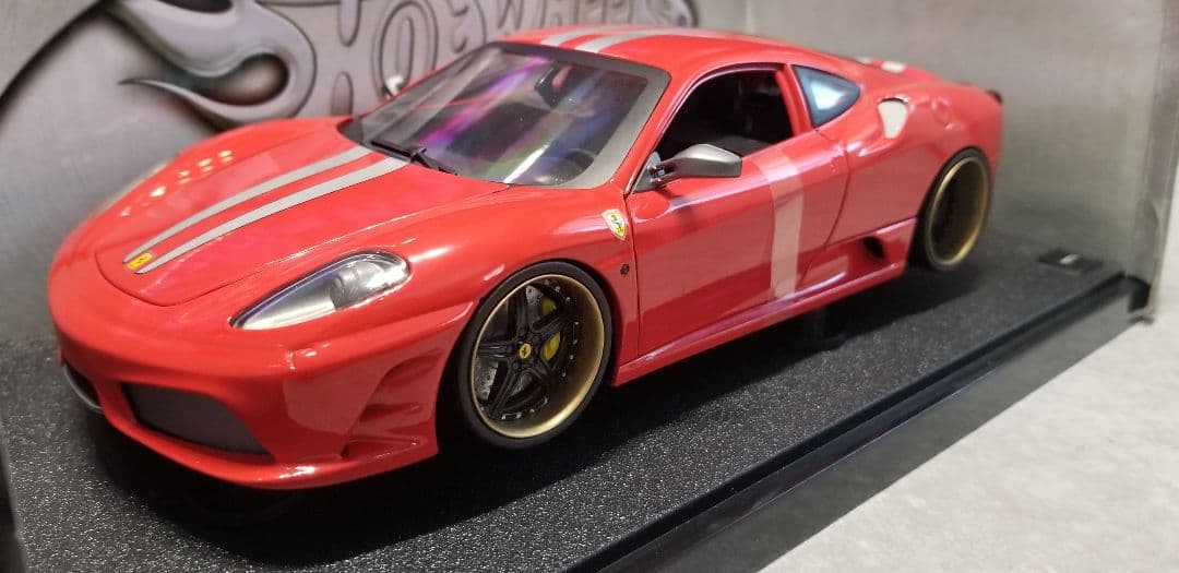 【レア美品】1/18 マテル フェラーリ 430スクーデリア　カスタム Amazon | 1/18 Ferrari 430 Scudelia MATEL HOT WHEEL ELITE