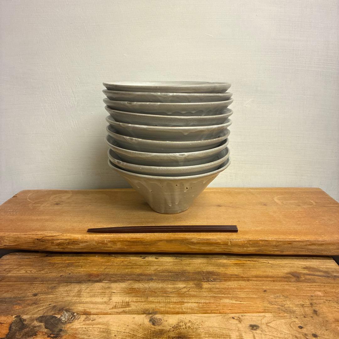 ちゃーさん様専用新品 陶器 陶芸作家 角底丼鉢9個 583 - メルカリ