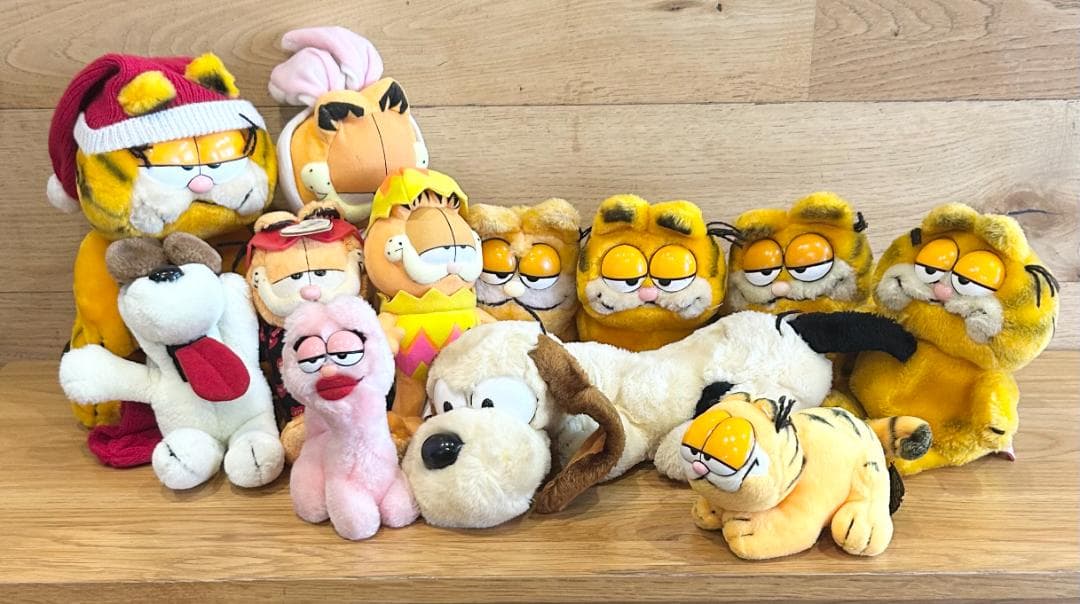 12点set ガーフィールド　ぬいぐるみ　ビンテージ　オーディ　アーリーン Garfield/ガーフィールドの変身シリーズ＆アーリーン＆オーディの