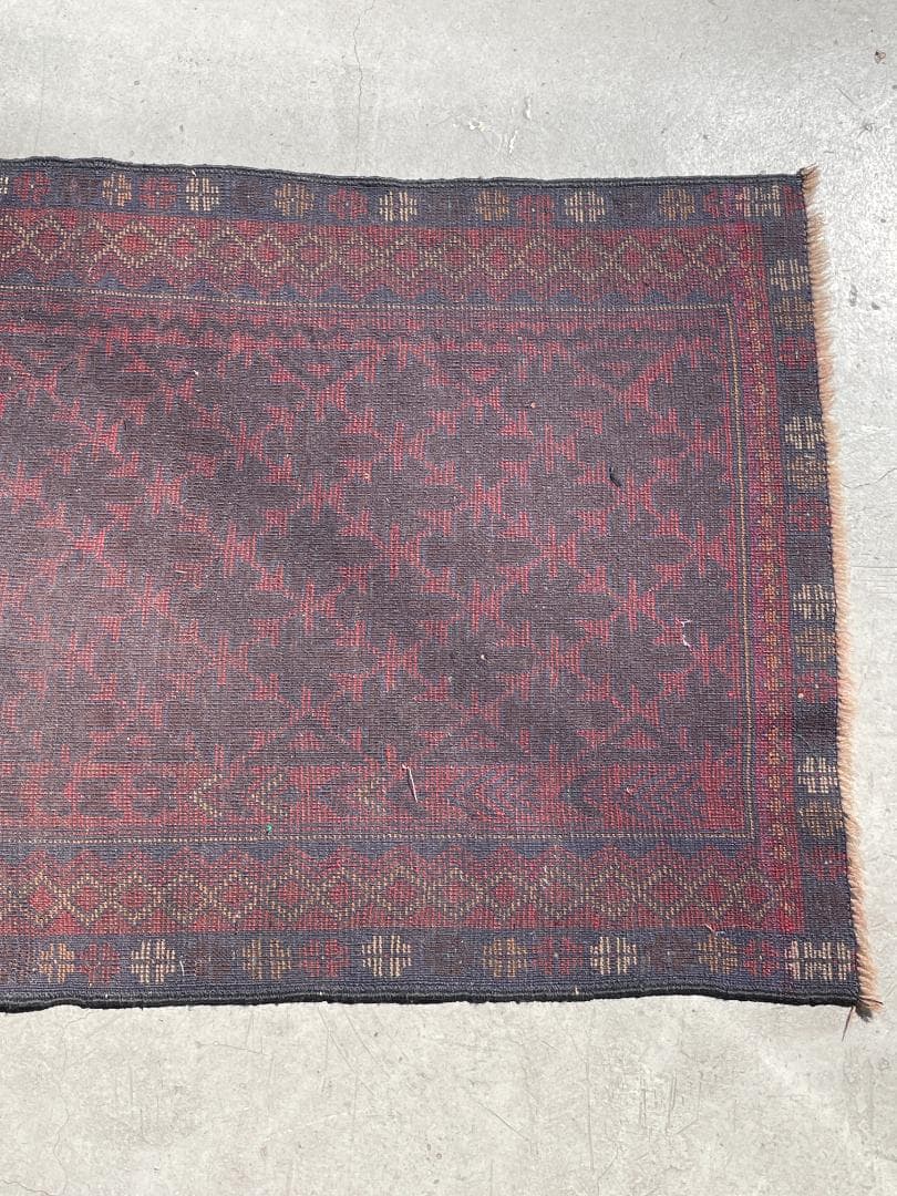 vintage rug】バルーチ族 ヴィンテージ アフガン 幾何学模様 - メルカリ