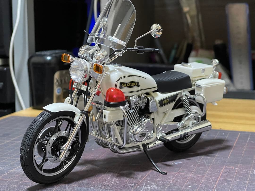 1/12 タミヤ製☆GSX750ポリスタイプ☆完成品☆ - メルカリ