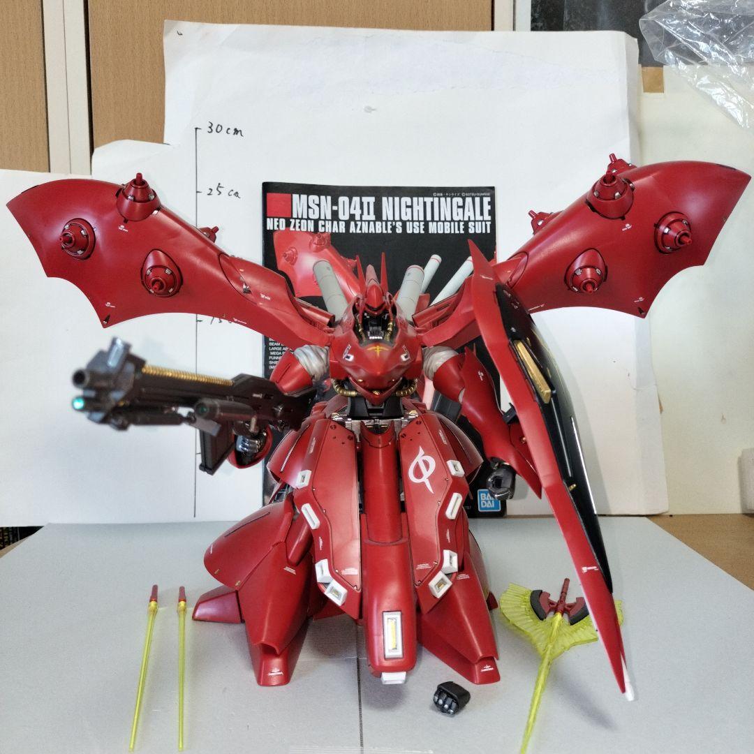 HG 1/144 MSN-04Z ナイチンゲール 塗装完成品 ガンプラ 逆シャア