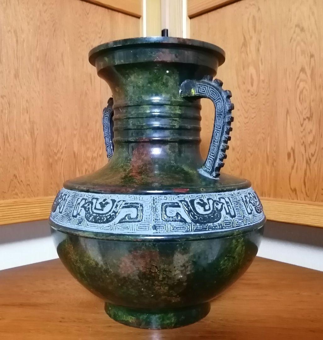 高岡銅器 松盛 双耳 青銅器 中国美術 高さ約24cm - メルカリ