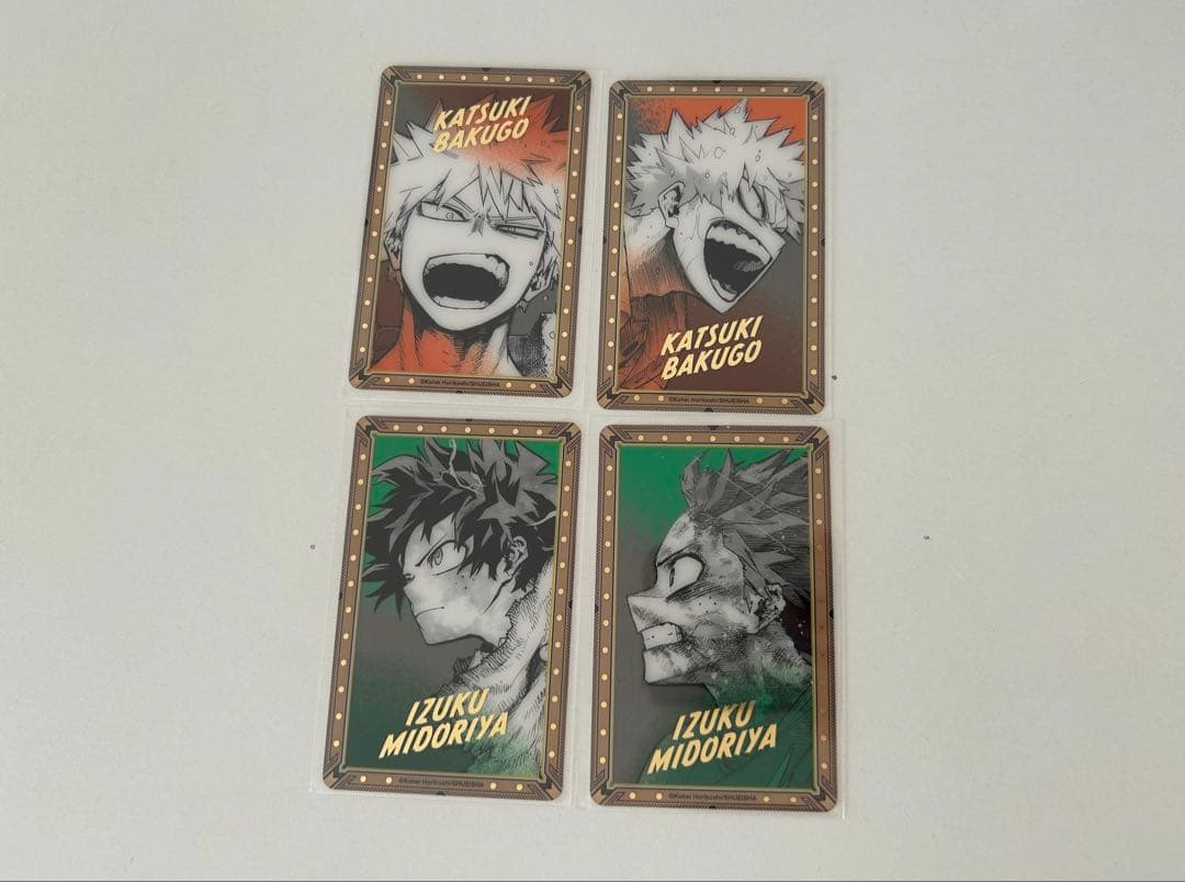 僕のヒーローアカデミア原画展 箔押しクリアカードコレクション 緑谷出
