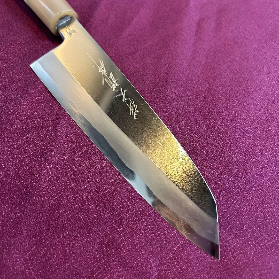 祥太郎作　片刃　三徳包丁　切付　180mm 6寸 祥太郎作 片刃 三徳包丁 切付 180mm 6寸 祥太郎作 片刃 三徳包丁 切付