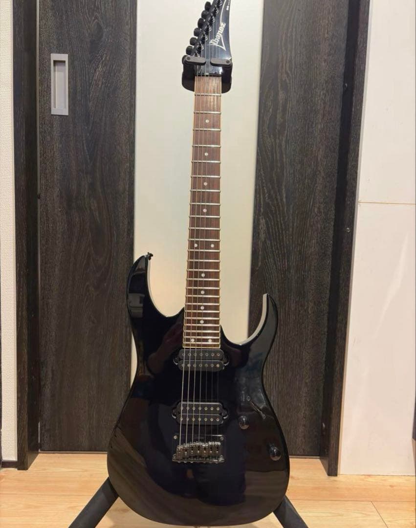 Ibanez rg7321 7弦 Ibanez RG7321 7-String Electric Guitar, Black at Gear4music