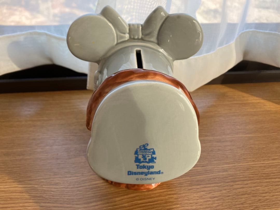 稀少』ディズニーランドトゥーンタウンミニーの家貯金箱陶器レトロ