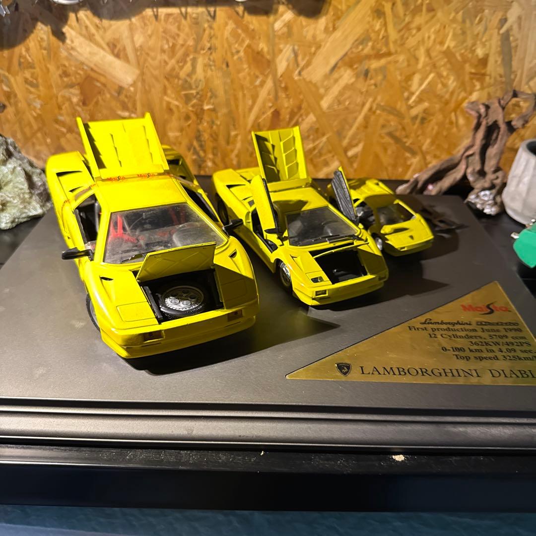 激レア、希少、Lamborghini Diablo ミニカーセット TOMICA PREMIUM LAMBORGHINI DIABLO SV ( First Launch edition