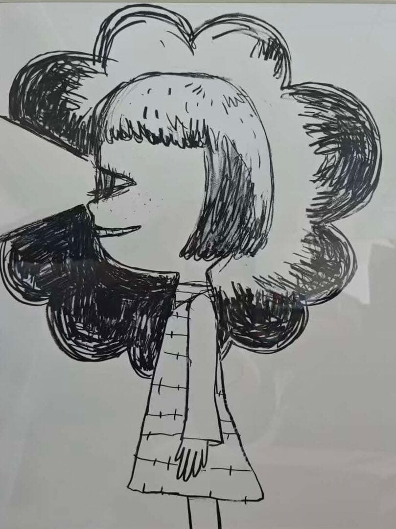 奈良美智 版画 《Flashlight Girl》