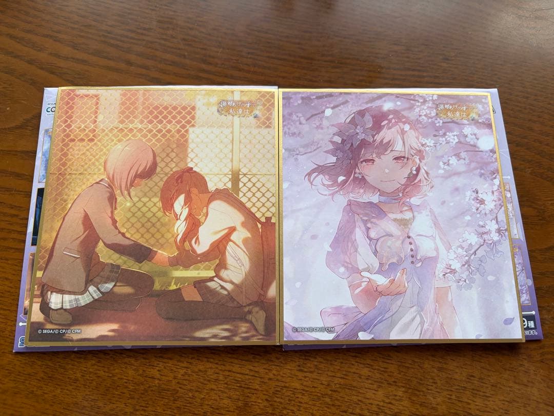 プロセカ 色紙 第53弾A 東雲絵名2枚セット 傷だらけの手で私達は