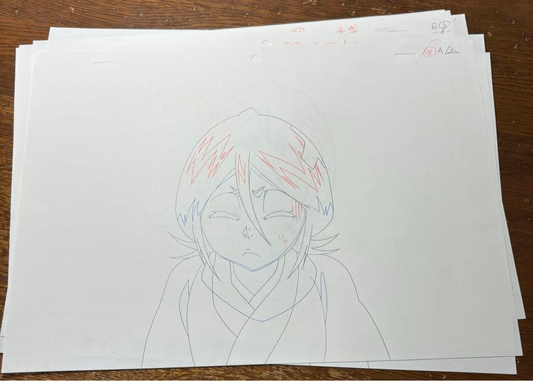 BLEACH 朽木ルキア セル画 直筆 アニメ レイアウト - メルカリ