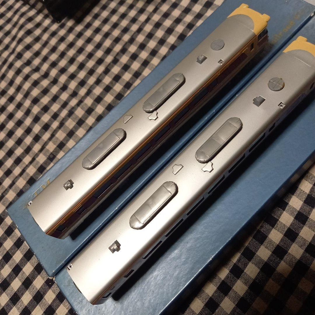 鉄道模型HOゲージ キハ82 1M カツミ模型店製品 塗装済キット組2両元箱