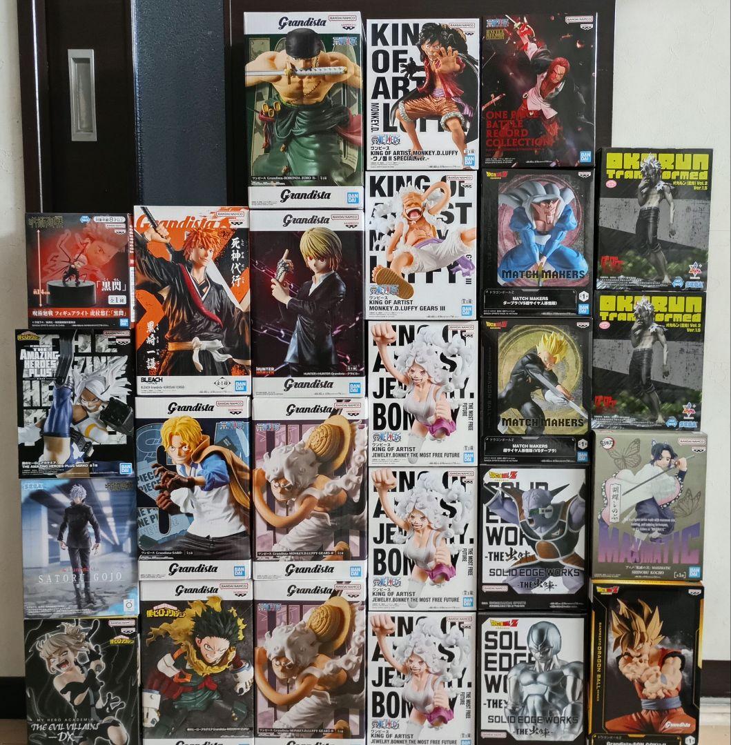 ［期間限定］［超お得！］少年ジャンプ系 フィギュア２５体まとめ売り 鬼滅の刃、地獄楽、ドラゴンボールZ、ヒロアカ… 猛暑に負けない“熱い