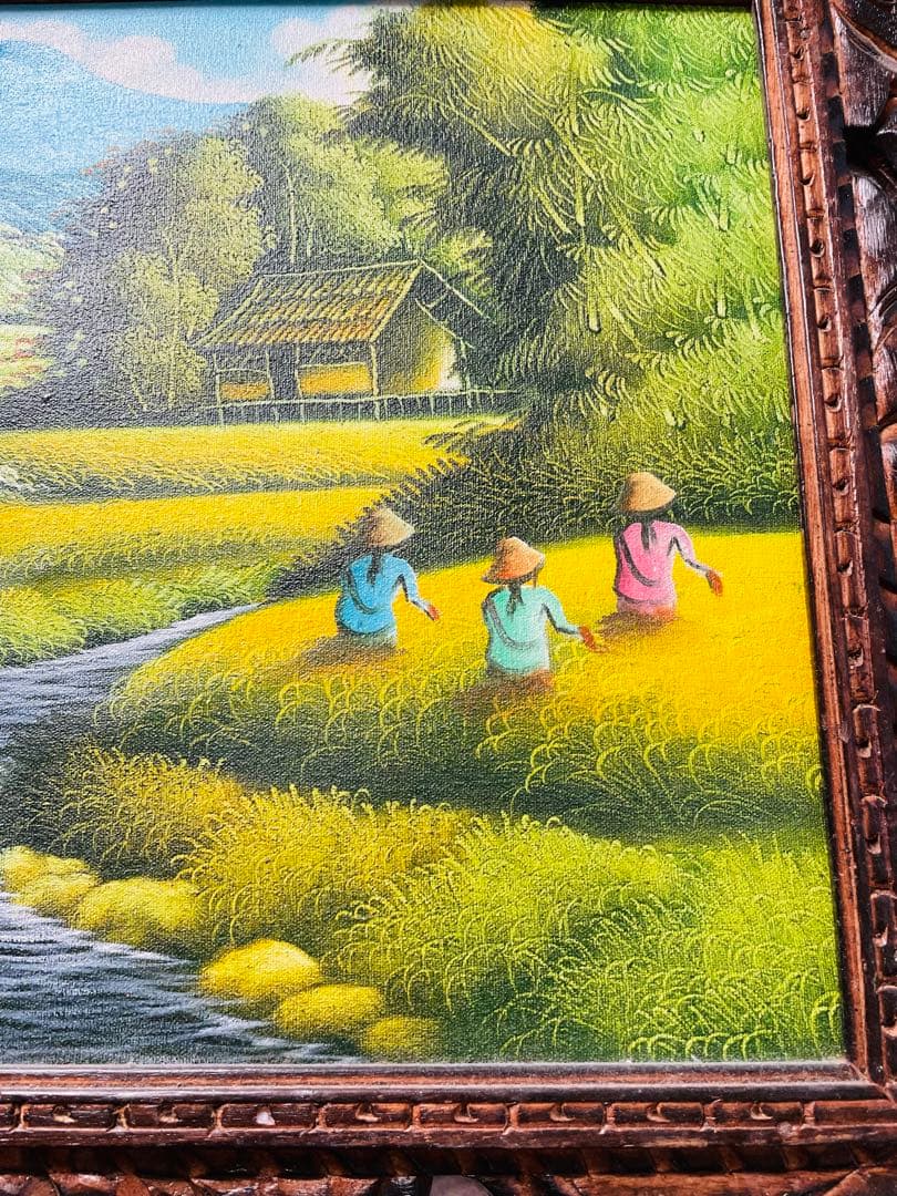 風景画 農作業の人々 - メルカリ