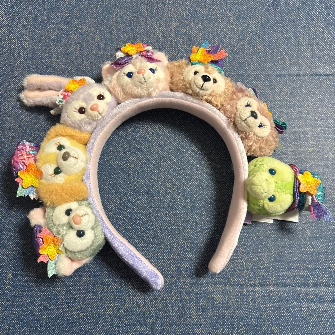 美品 香港ディズニーランド カチューシャ ダッフィーフレンズ 20周年