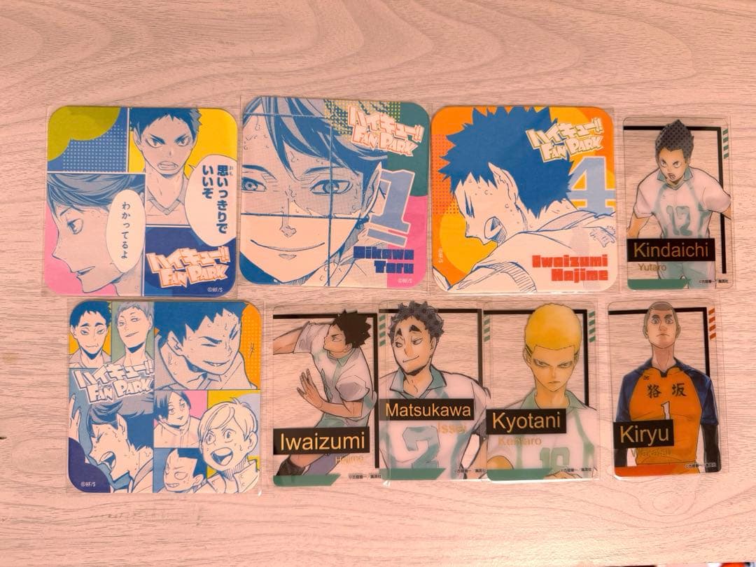 ハイキュー!! ファンパーク クリアカード コースター 青葉城西セット
