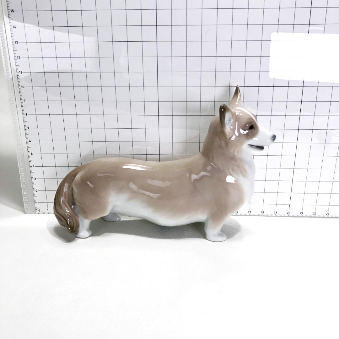 美品・箱付き】リヤドロ／ウェルシュ コーギー フィギュリン 置物