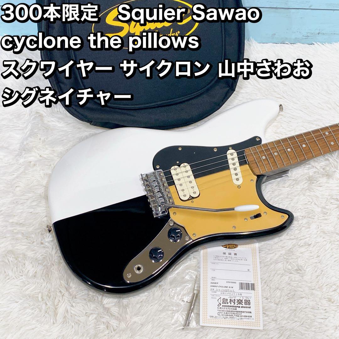 300本限定　Squier Sawao スクワイヤー サイクロンシグネイチャー Yahoo!オークション - Squier 「SAWAO CYCLONE B/W」300本限定 the pil