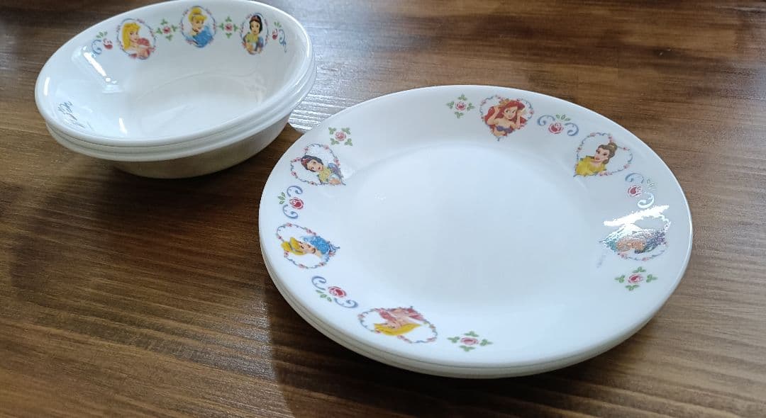 新品未使用 ディズニープリンセス プレート 小鉢 6枚セット コレール