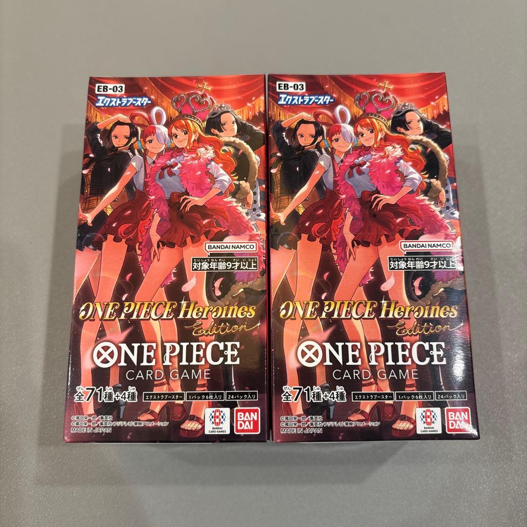 ワンピースカード Heroines Edition テープ付未開封2BOX - メルカリ
