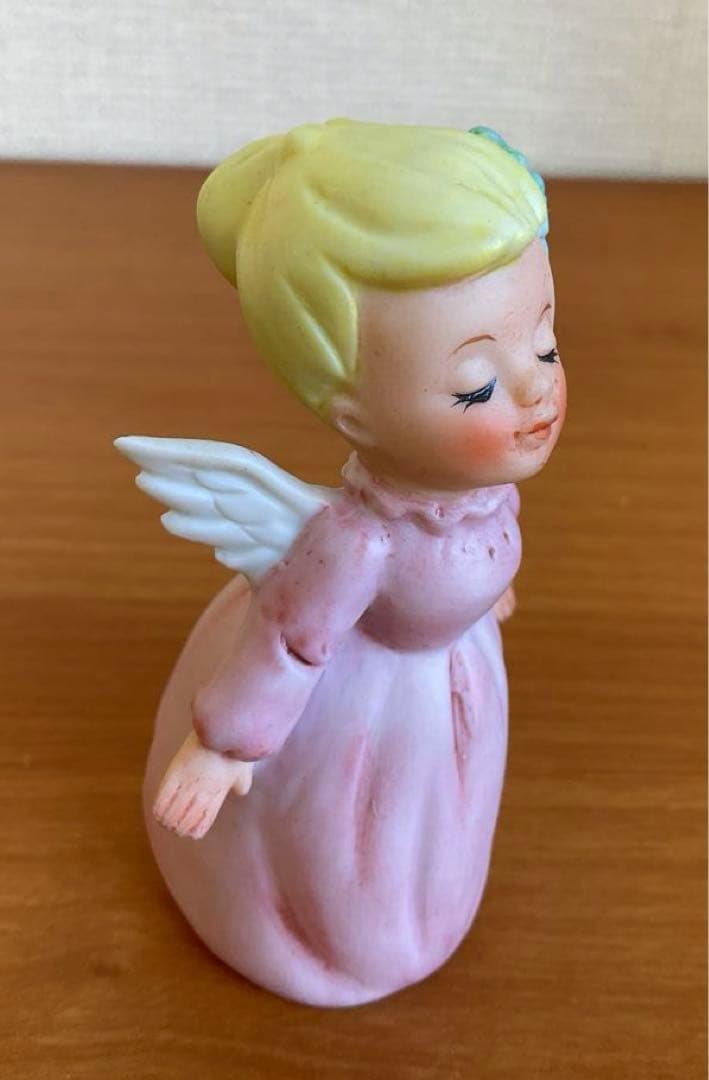 陶器人形 天使 エンジェル 置物 祈り アンティークドール 賛美歌 少年