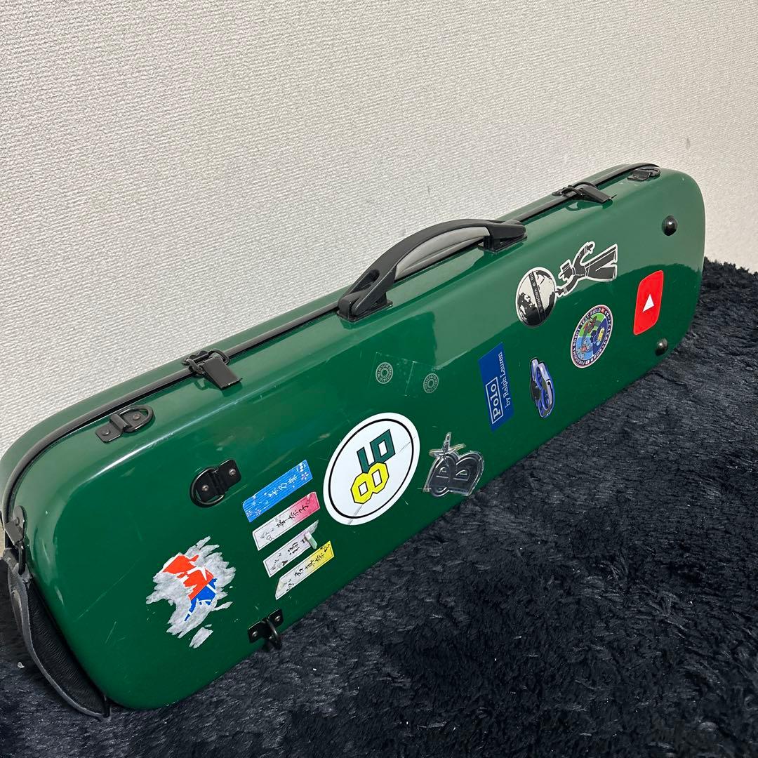 ossi バイオリンケース ハードケース 弦楽器 緑 グリーン フライト