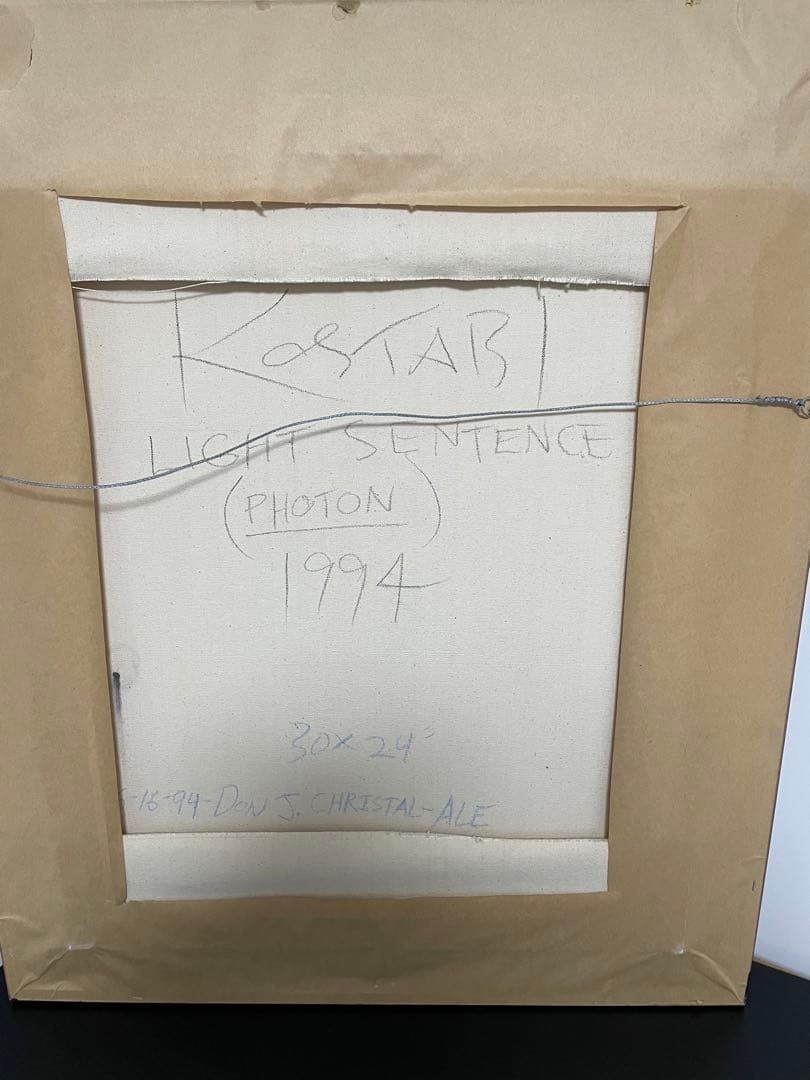 1994年 マークコスタビ 一点物 美品 作品名 LIGHT SENTENCE - メルカリ