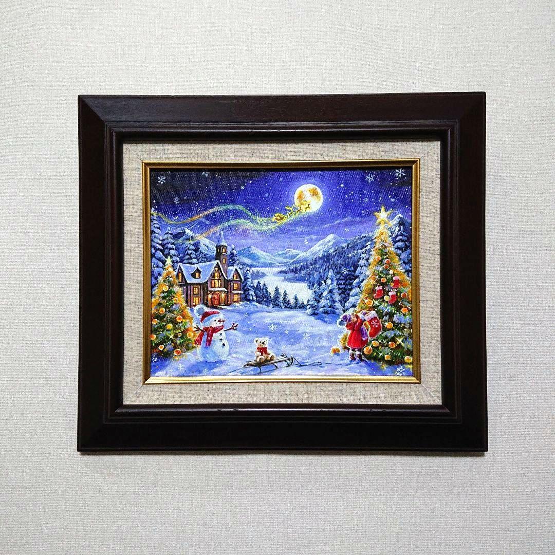 R*U様 【願いを込めて】アクリル画 F3 風景画 絵画 - 絵画工場 直営 店
