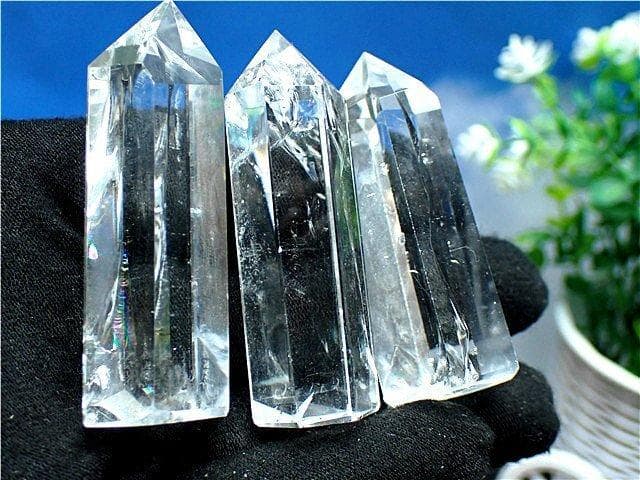 AAA級☆天然レインボー水晶六角柱七星陣B87B7/199B06A