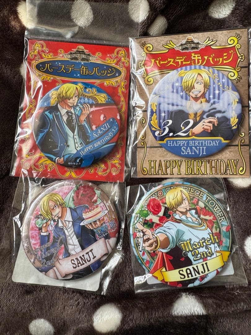 ONE PIECE 缶バッジ サンジ - メルカリ