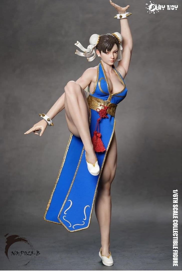 新品 1/6 チュンリー アクションフィギュア シームレス素体 眼球可動