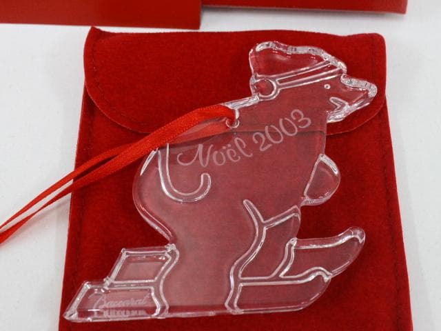 ◇美品 Baccarat 2003年 noel オーナメント スキーベア - メルカリ