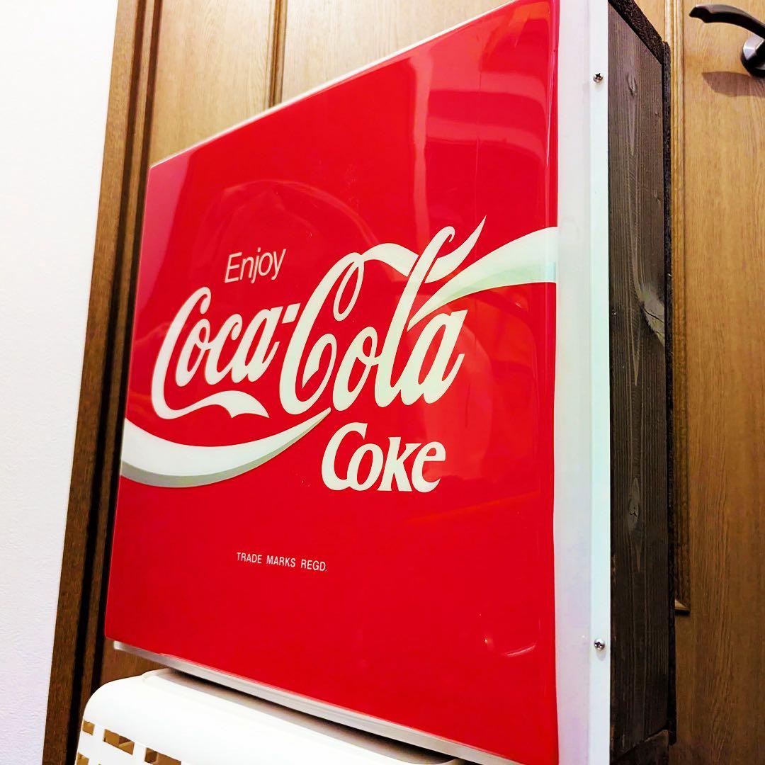 一点モノ】コカ・コーラ Coca-Cola 電飾看板 / カフェ特注品 /