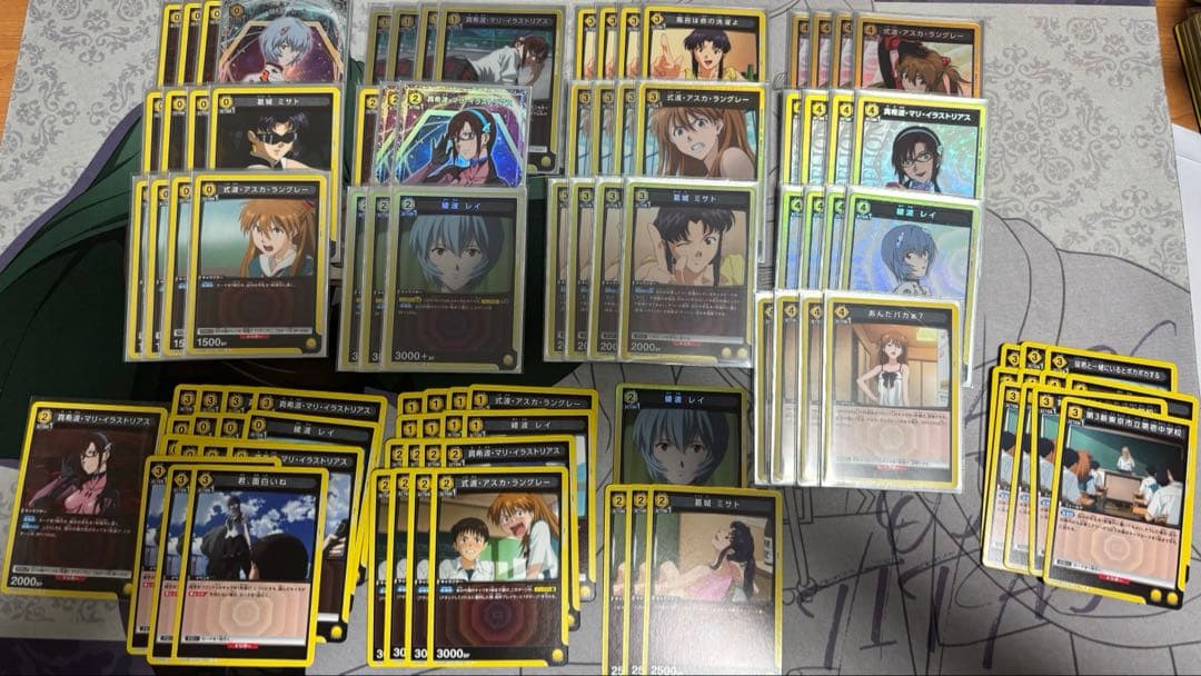 ユニアリ　黄色エヴァンゲリオン　デッキ　デッキパーツ付き ユニオンアリーナ】エヴァンゲリオン黄ヒロインズデッキが面白い｜かもしだ