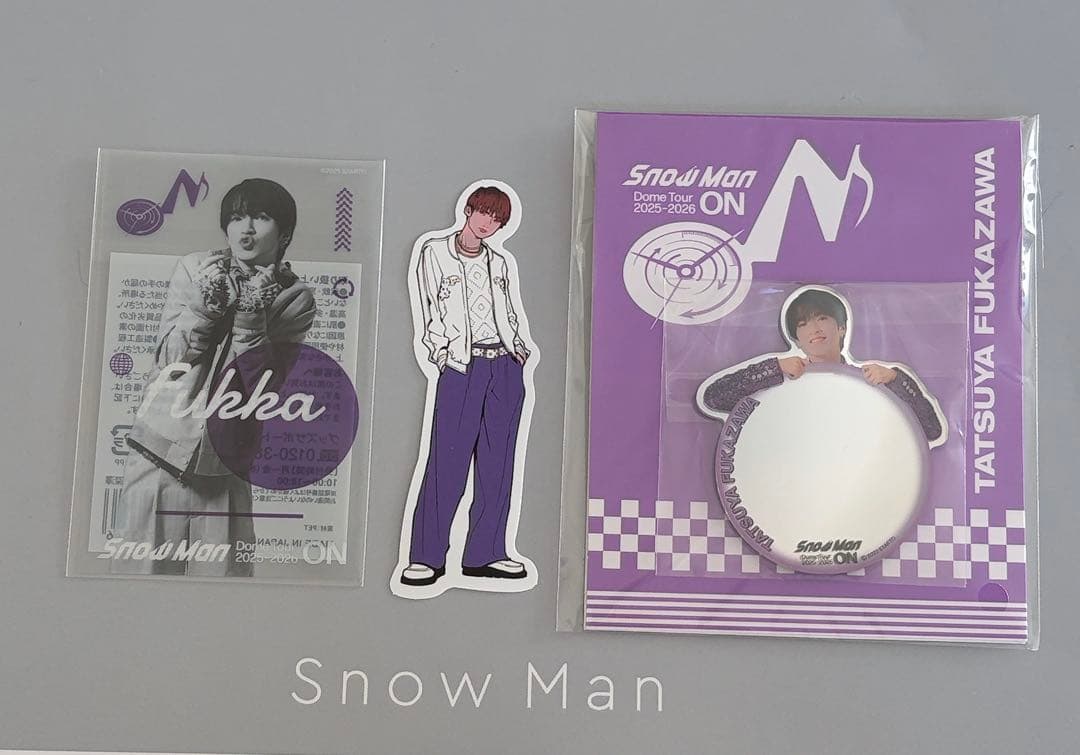 SnowMan 深澤辰哉 ON ミラー クリアステッカー POPUP シール - メルカリ