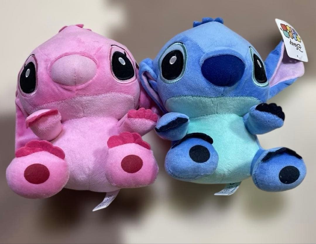 スティッチとエンジェル ぬいぐるみ2体セット - メルカリ