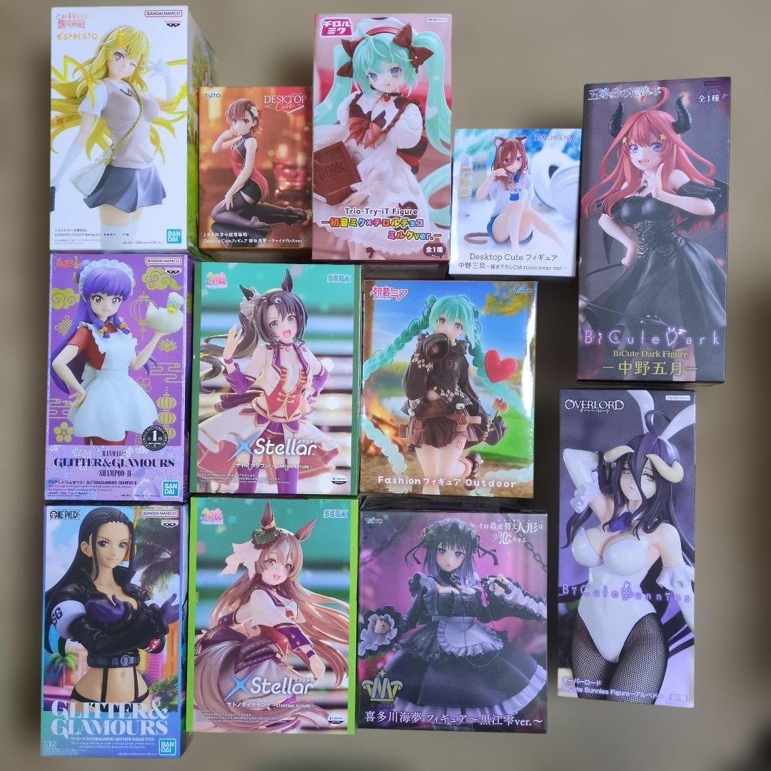 最新美少女プライズフィギュア まとめ売り 15体 黒江雫 ウマ娘 初音