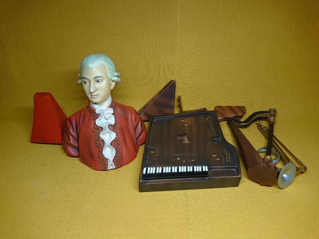 ビンテージ 音楽家 モーツァルト 置物 インテリア 工芸品 美術品 A1453